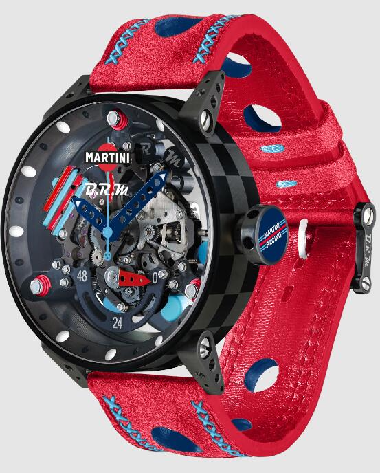 Review High Quality B.R.M Replica Watches For Sale BRM R50-TN-MR Red Leather